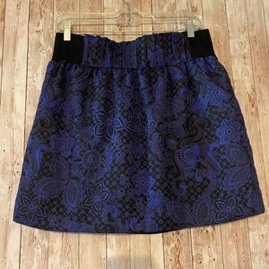 Banana Republic NEW Y2K Skirt blue black women's size 8 Retro 2000s Mini NWT